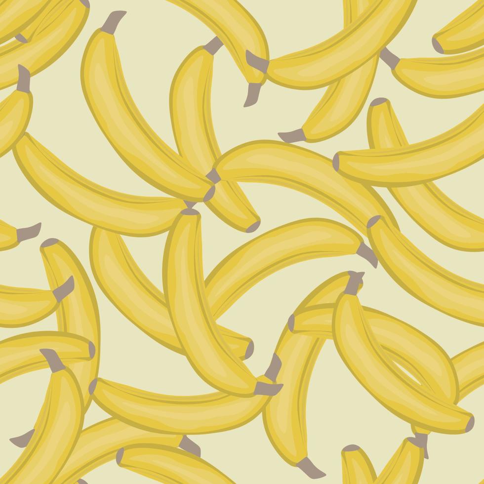 naadloos patroon met bananen. vector