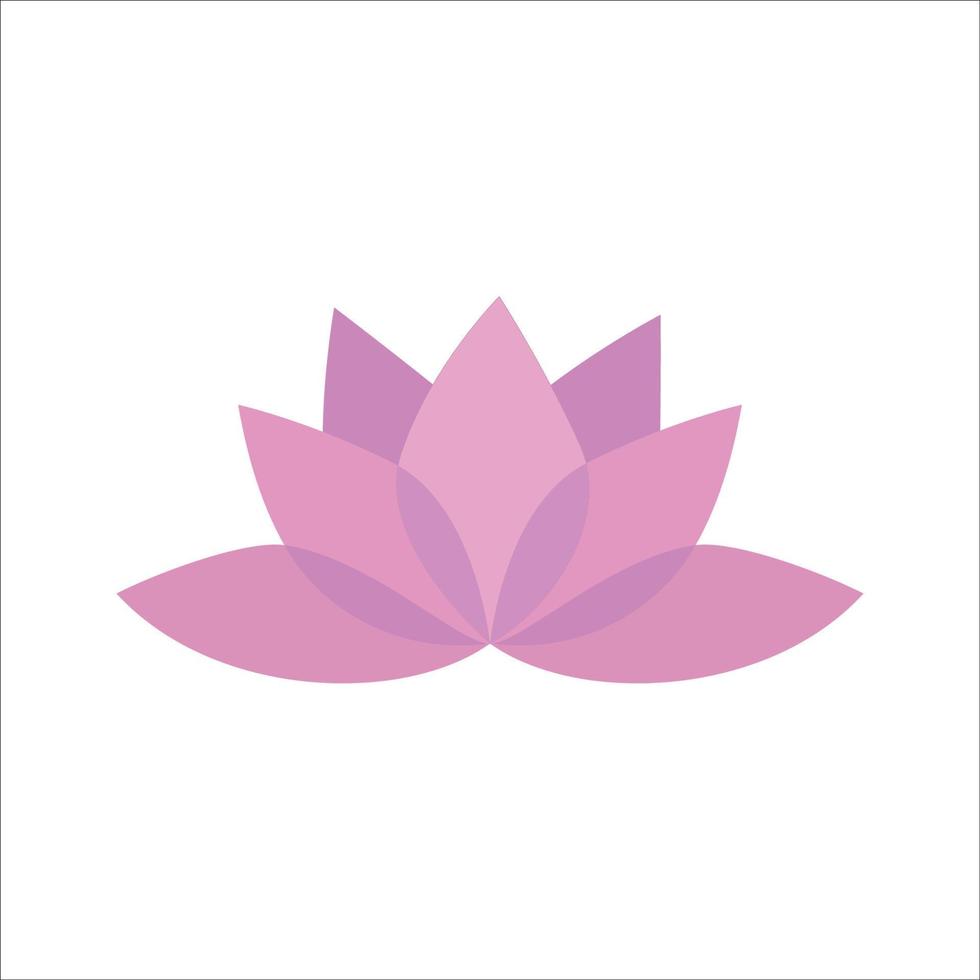 lotus bloem vector illustratie. exotisch bloemen teken en symbool.