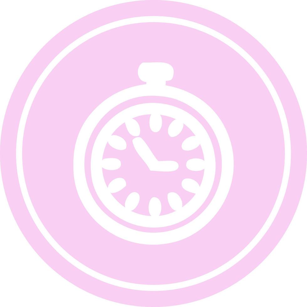 stopwatch cirkelvormig pictogram vector