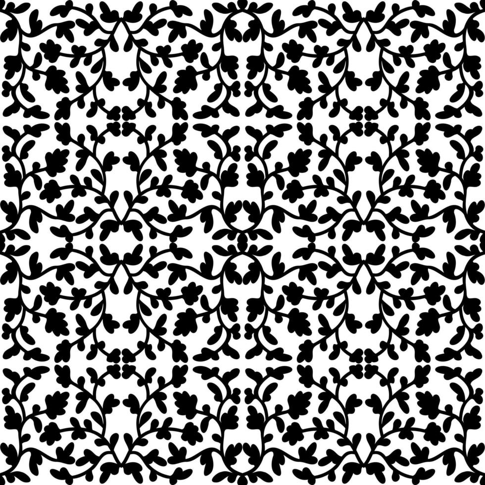 naadloos barok patroon met bloemen elementen. zwart en wit. vector illustratie.
