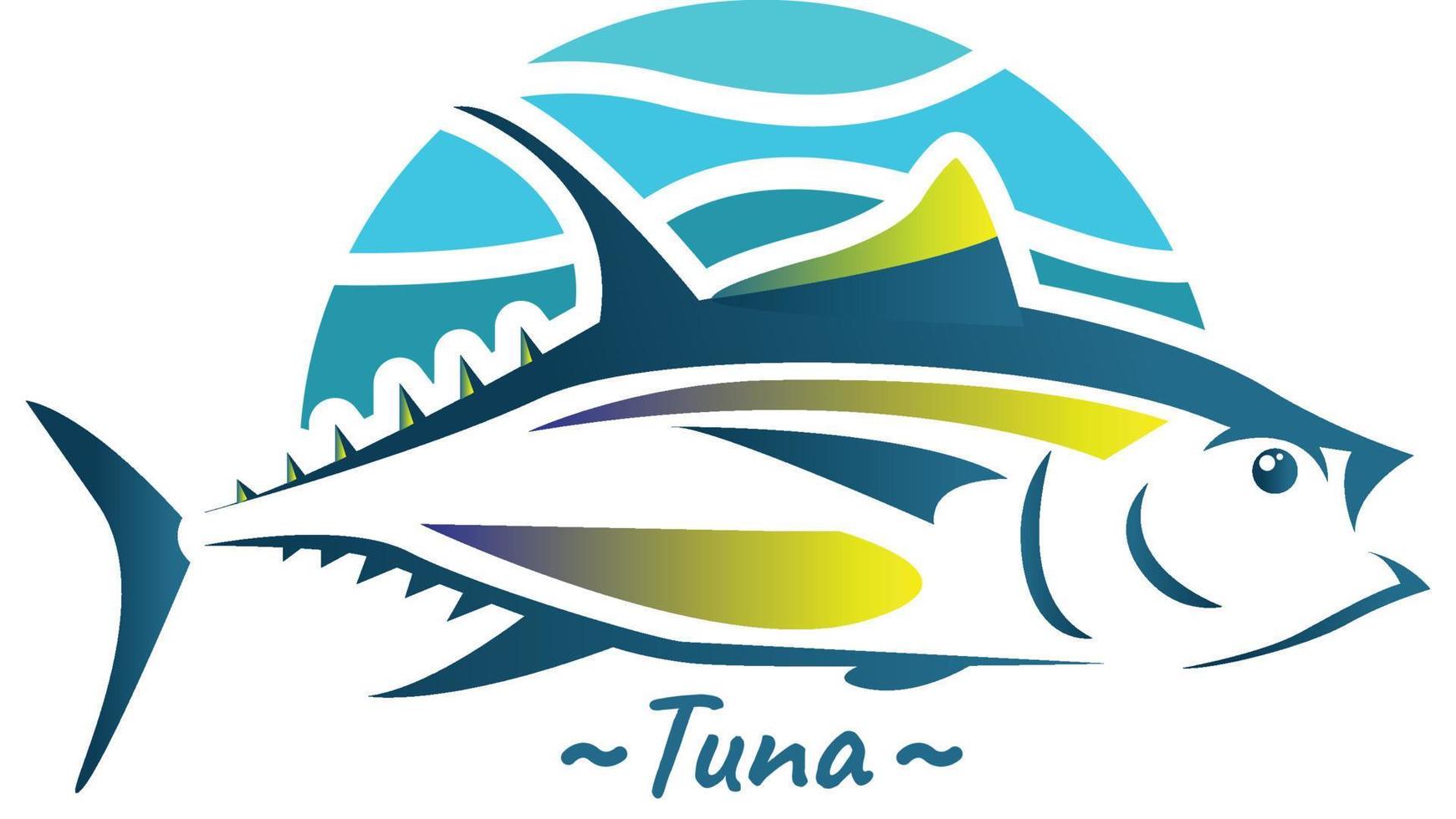 tonijn vis illustratie kan maken een tonijn vis bedrijf logo vector