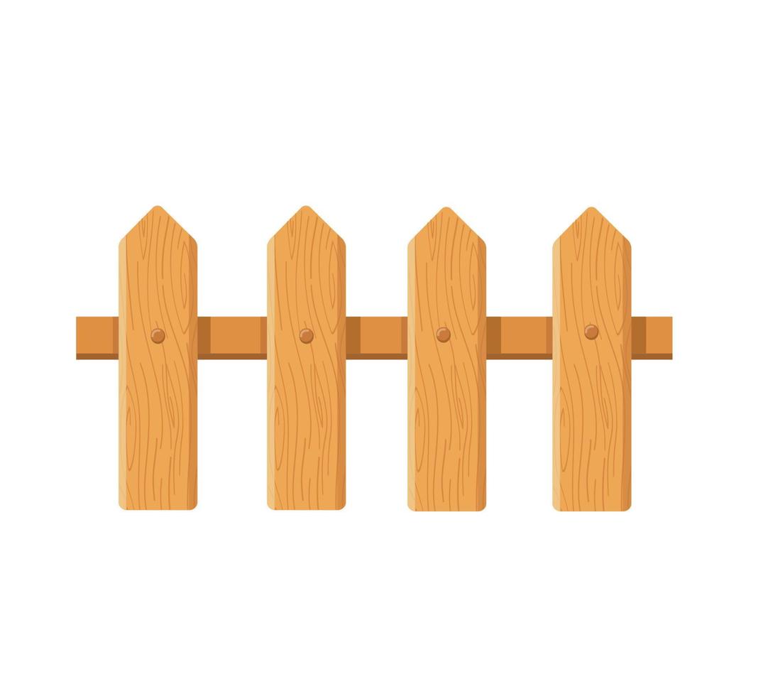 houten hek tekenfilm vector illustratie