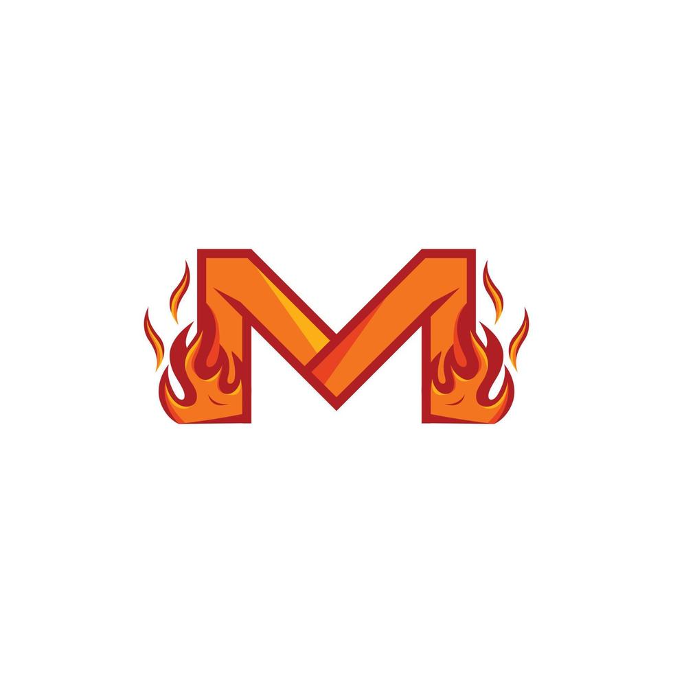 brief m brandwond brand abstract creatief logo vector