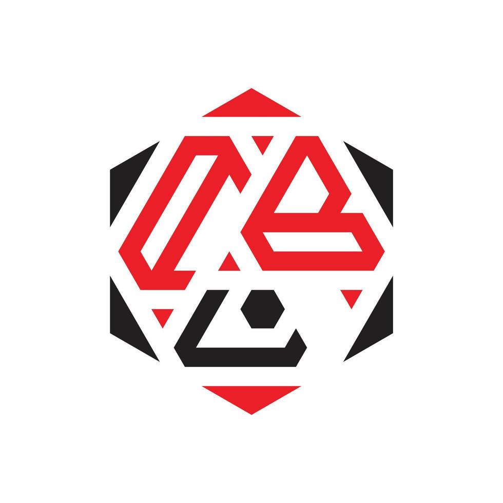 creatief veelhoek drie brief logo ontwerp vector