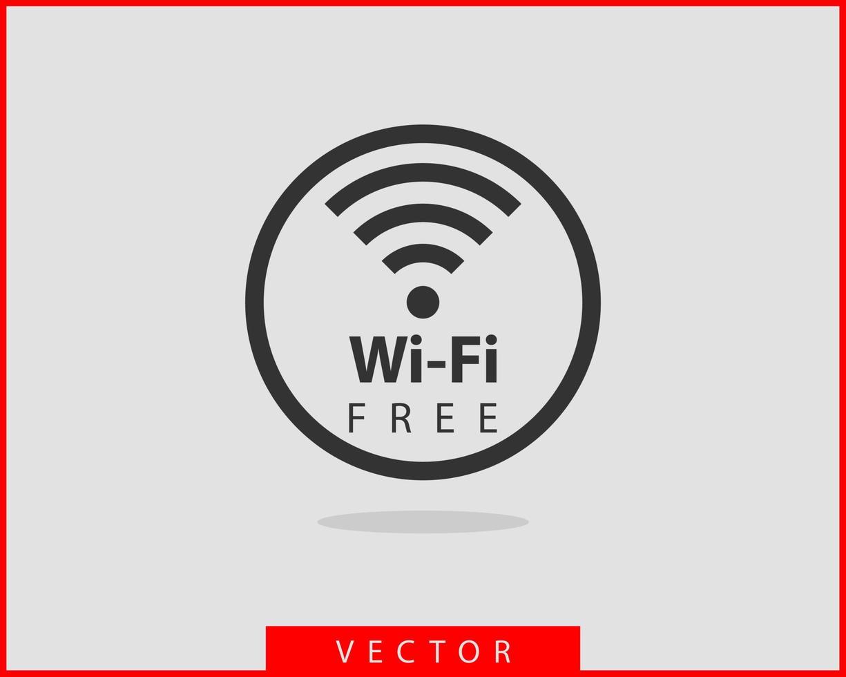 vrij wi fi icoon. verbinding zone Wifi vector symbool. radio golven signaal.