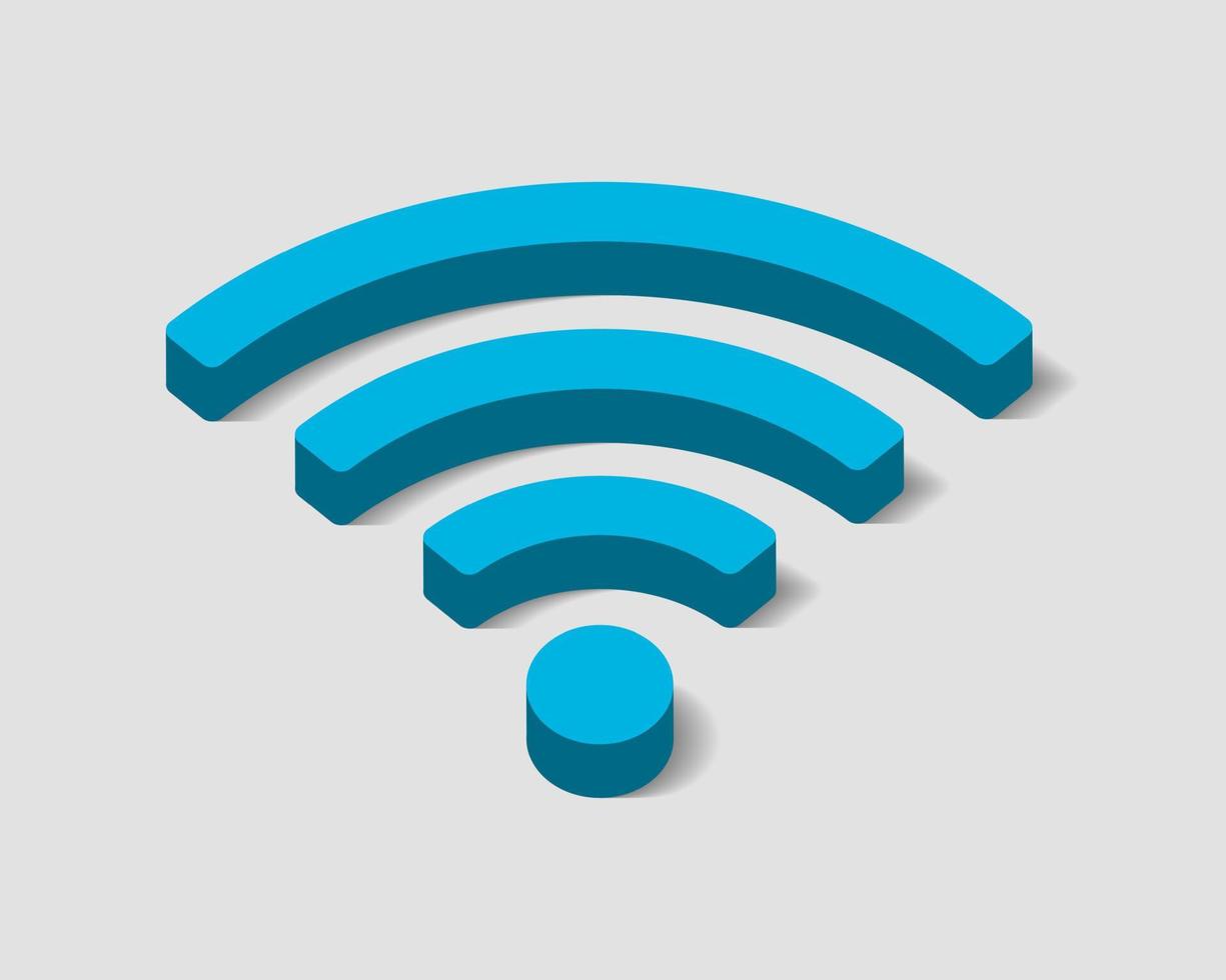 vrij wi fi icoon. verbinding zone Wifi vector symbool. radio golven signaal.