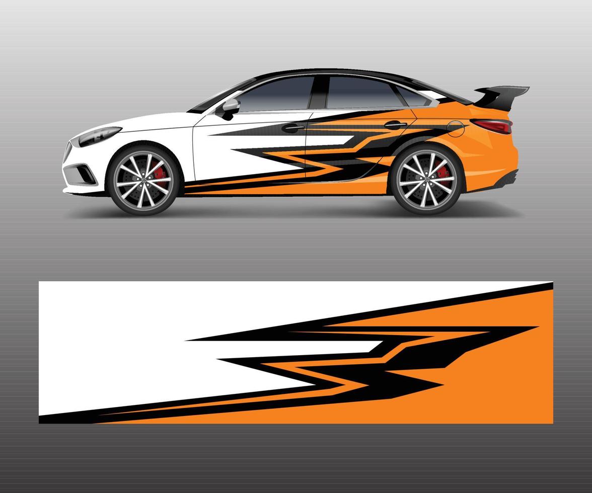 abstract streep voor racing auto wrap, sticker, en sticker ontwerp vector. vector