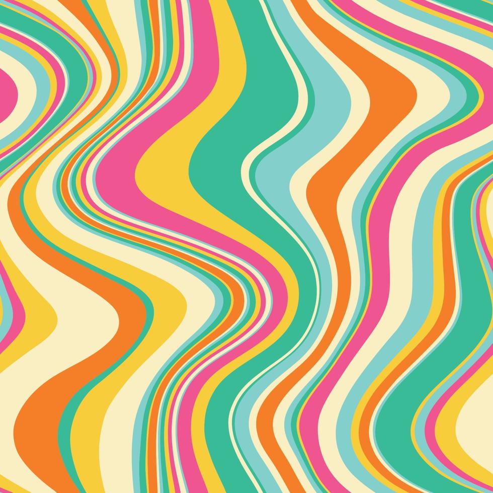 naadloos vector patroon met groovy psychedelisch weeft. abstract weeft naadloos vector patroon. hippie achtergrond met golven, psychedelisch groovy textuur.