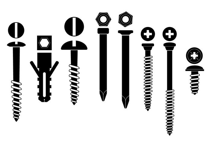 Zwarte Hardware Vector Set