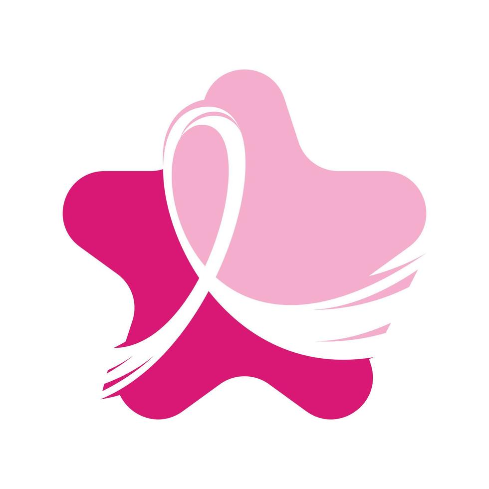 borst kanker oktober bewustzijn maand campagne achtergrond. roze lint borst kanker vector illustratie ontwerp.
