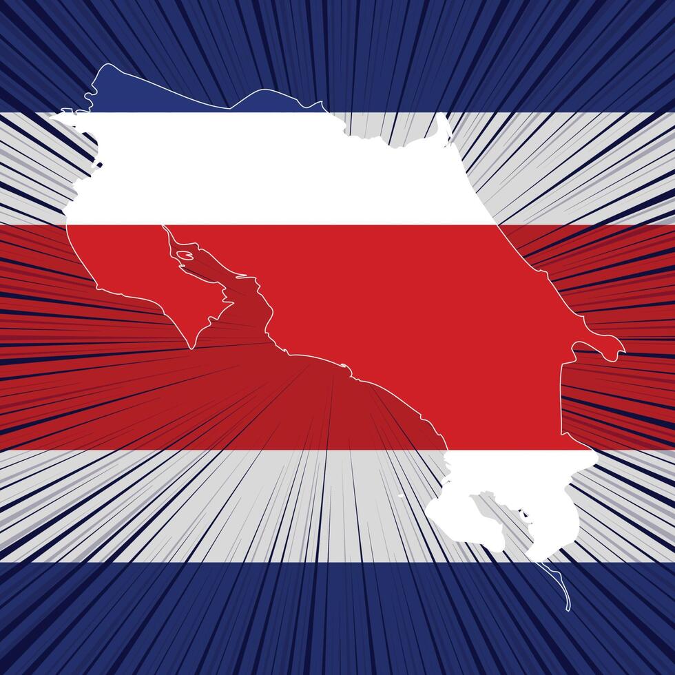 costa rica onafhankelijkheid dag kaart ontwerp vector