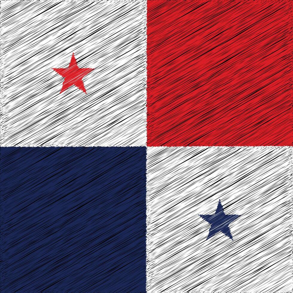 Panama onafhankelijkheid dag 3 november, plein vlag ontwerp vector