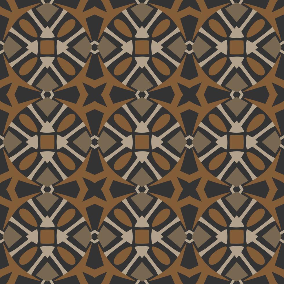 symmetrie naadloos patroon. beige en bruin kleur. luxe stijl. ideaal voor kleding stof kledingstuk, keramiek, behang. vector illustratie.