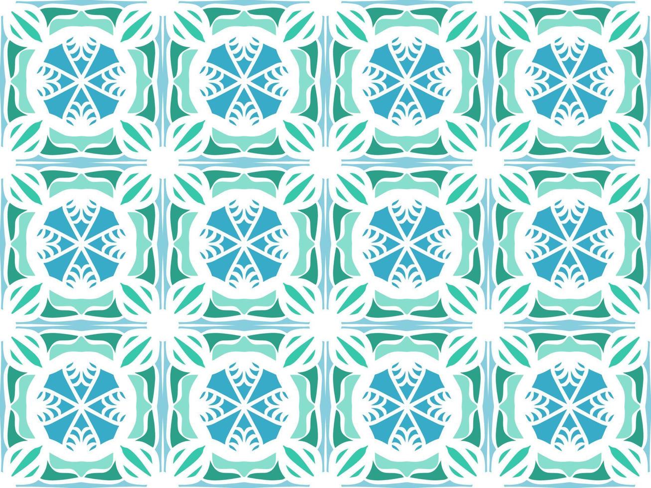 elegant groen meetkundig naadloos patroon met tribal vorm geven aan. patroon ontworpen in ikat, azteeks, marokkaans, Thais, luxe Arabisch stijl. ideaal voor kleding stof kledingstuk, keramiek, behang. vector illustratie.