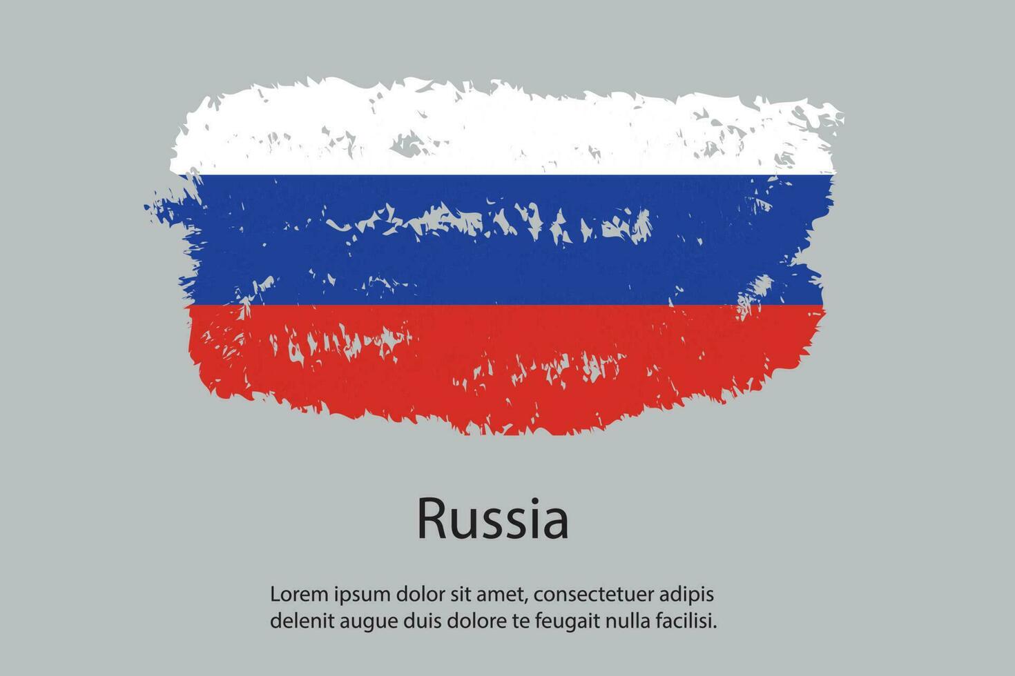 nieuw grunge structuur Russisch vlag ontwerp vector