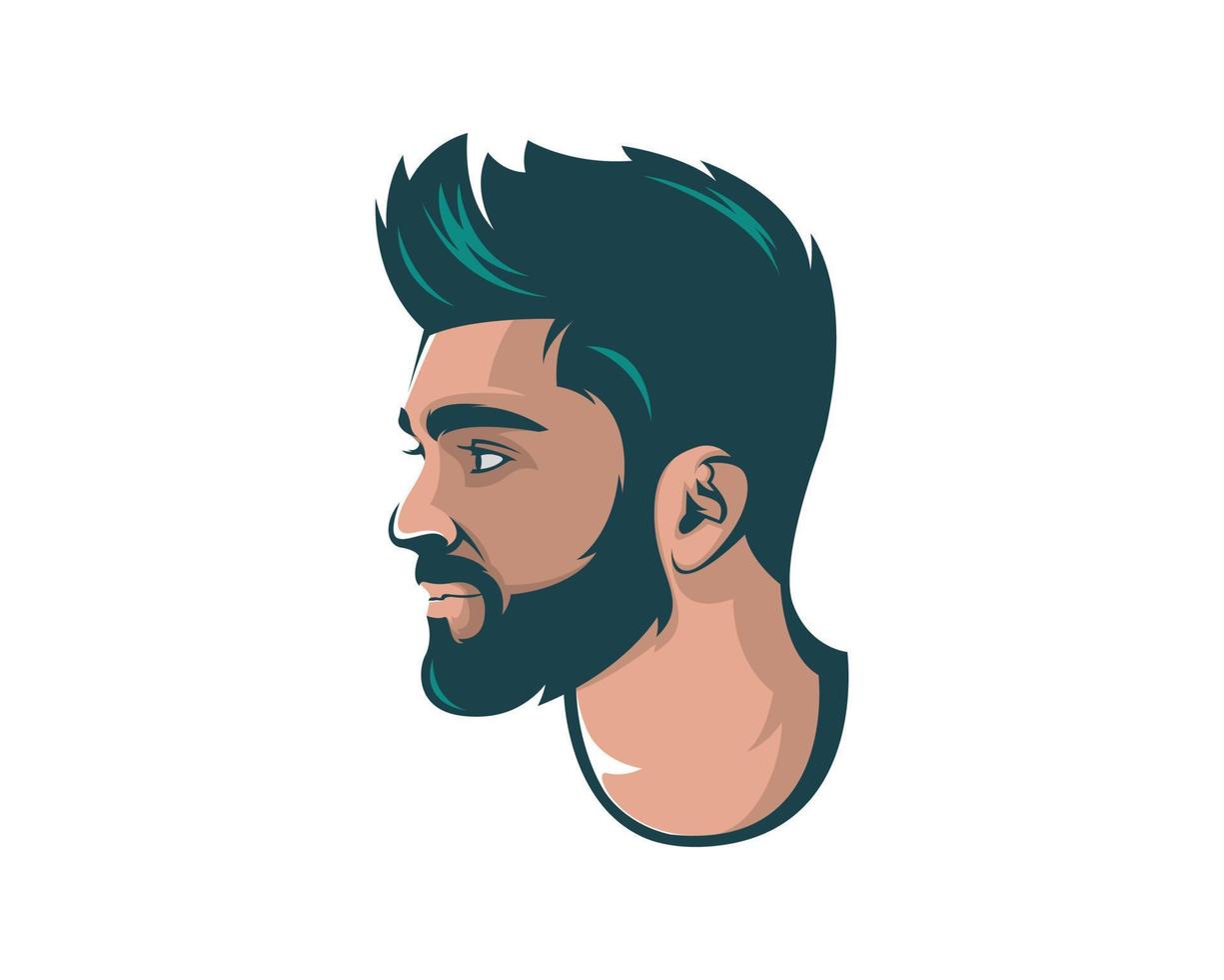 hipster jongen logo vector