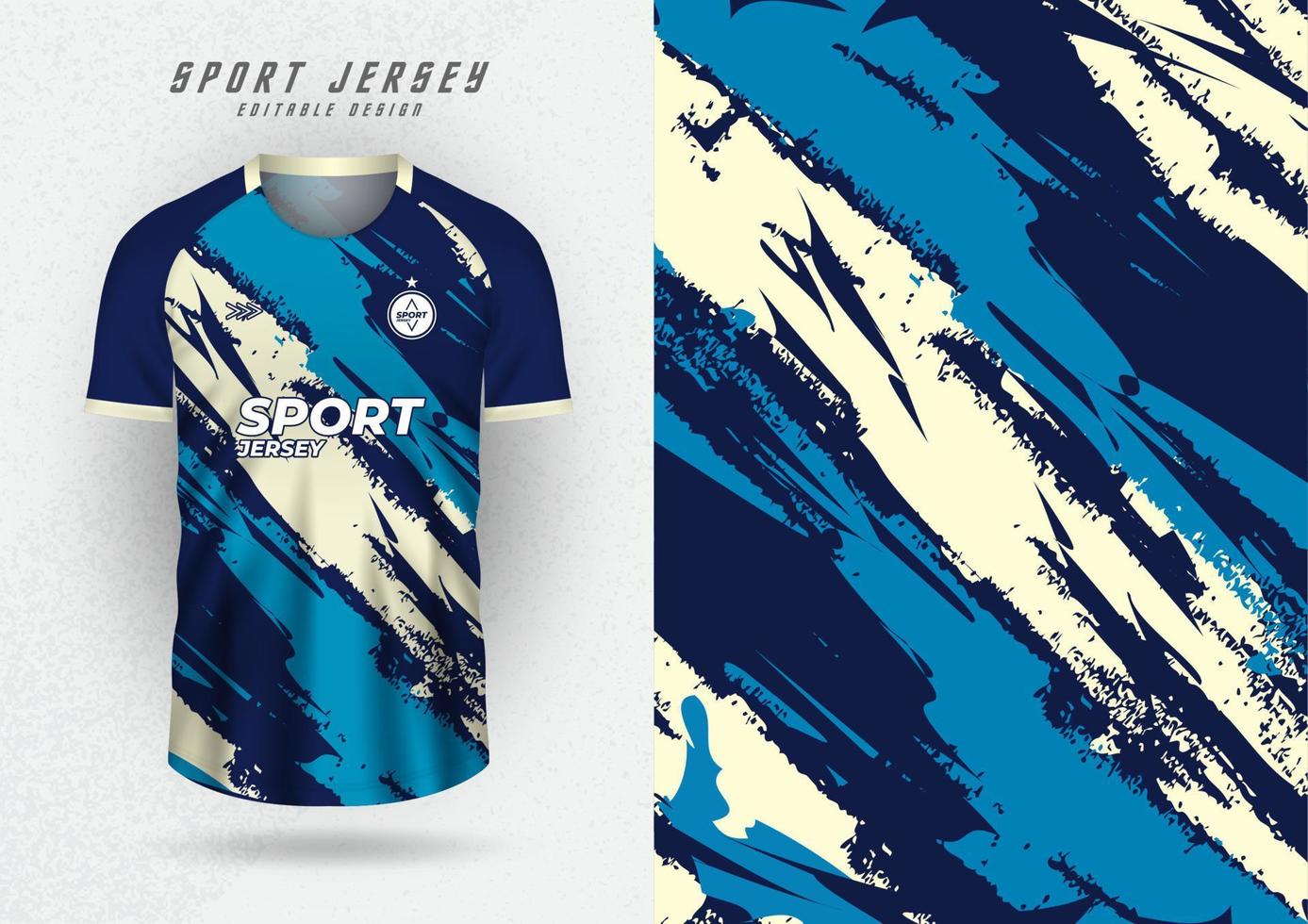 achtergrond mockup voor sport- team truien, truien, rennen truien, room marine blauw strepen. vector