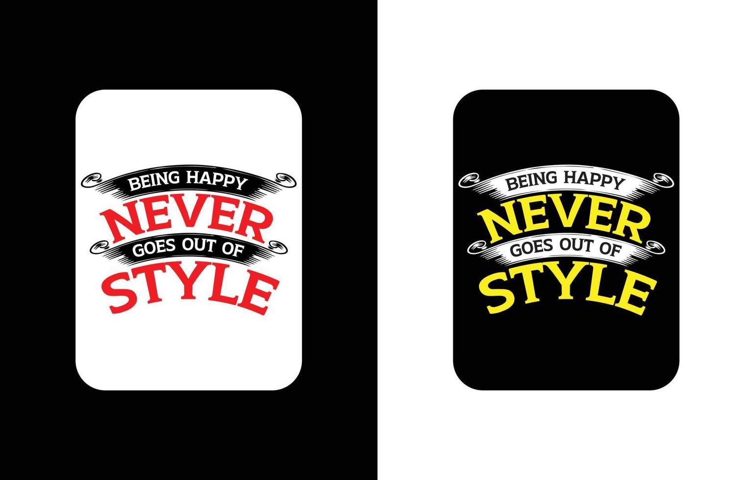 creatief typografie sticker t-shirt ontwerp premie vector sjabloon