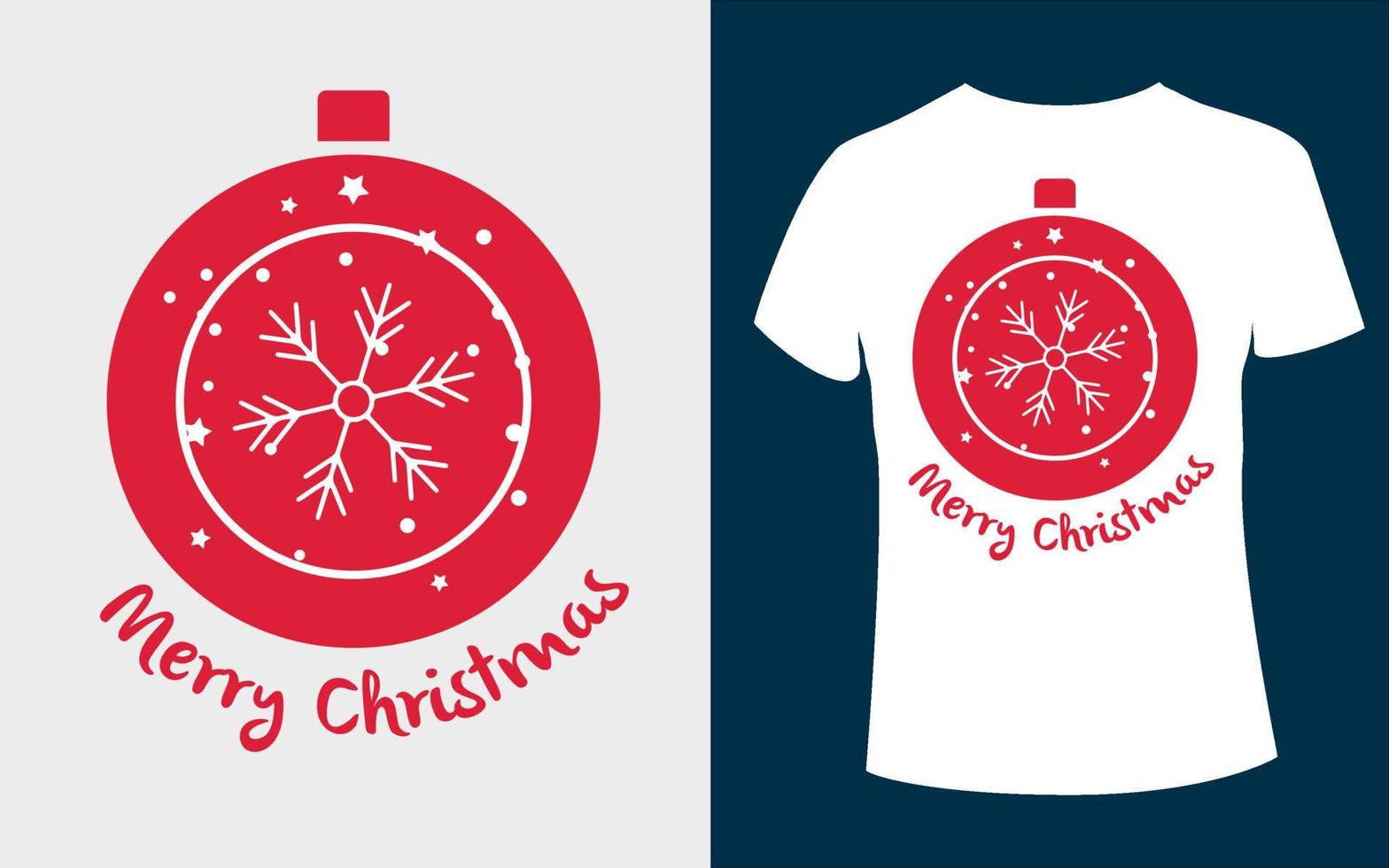 vrolijk Kerstmis t-shirt ontwerp met bewerkbare vector