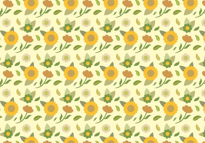 Gele Bloemenpatroon vector