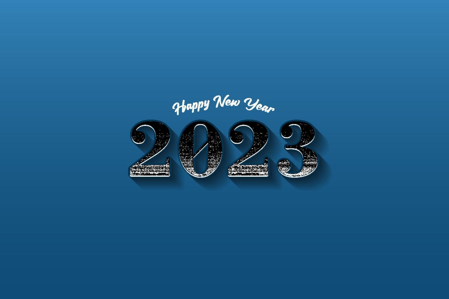 gelukkig nieuw jaar 2023, gemakkelijk en elegant modern 2023 logo ontwerp vector