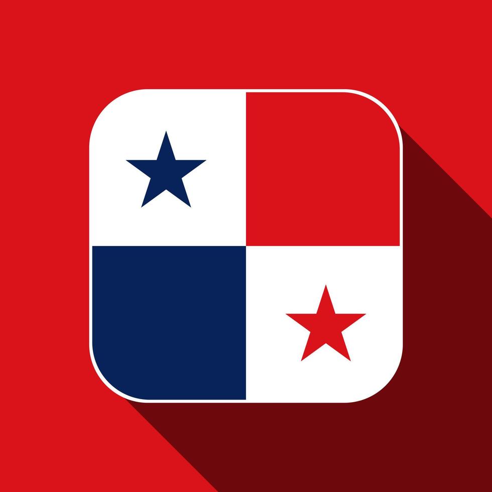 panama vlag, officiële kleuren. vectorillustratie. vector