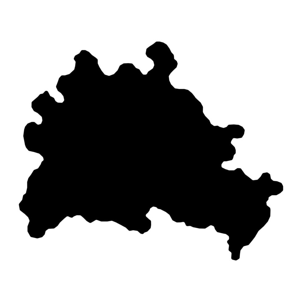 berlijn regio kaart. vector illustratie.