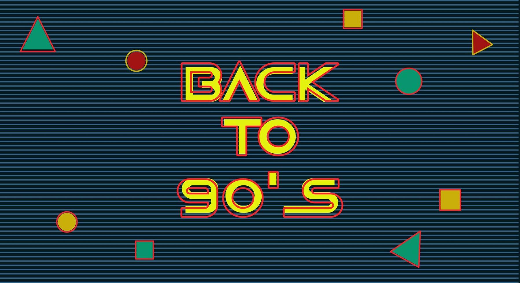 90's ontwerp met een neon stijl. donker achtergrond met holografische vorm geven aan, retro, kleur, banier vector