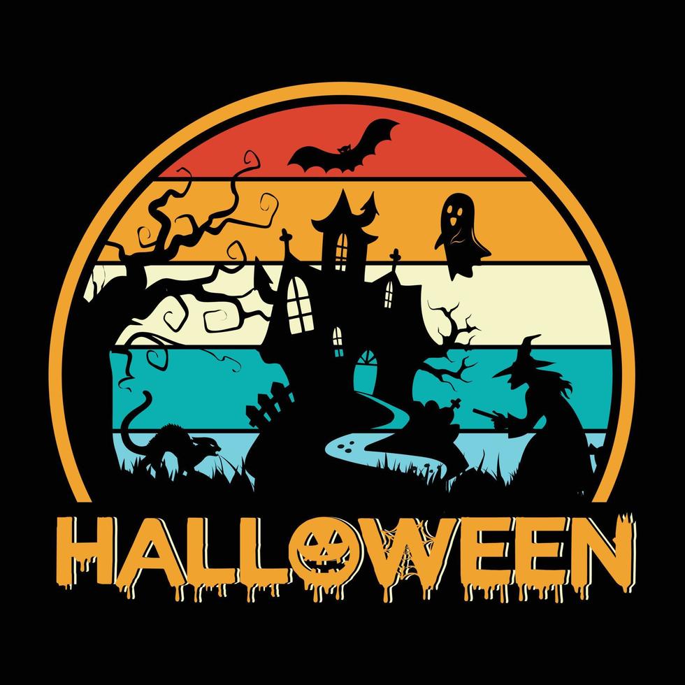 halloween t-shirt ontwerp vector