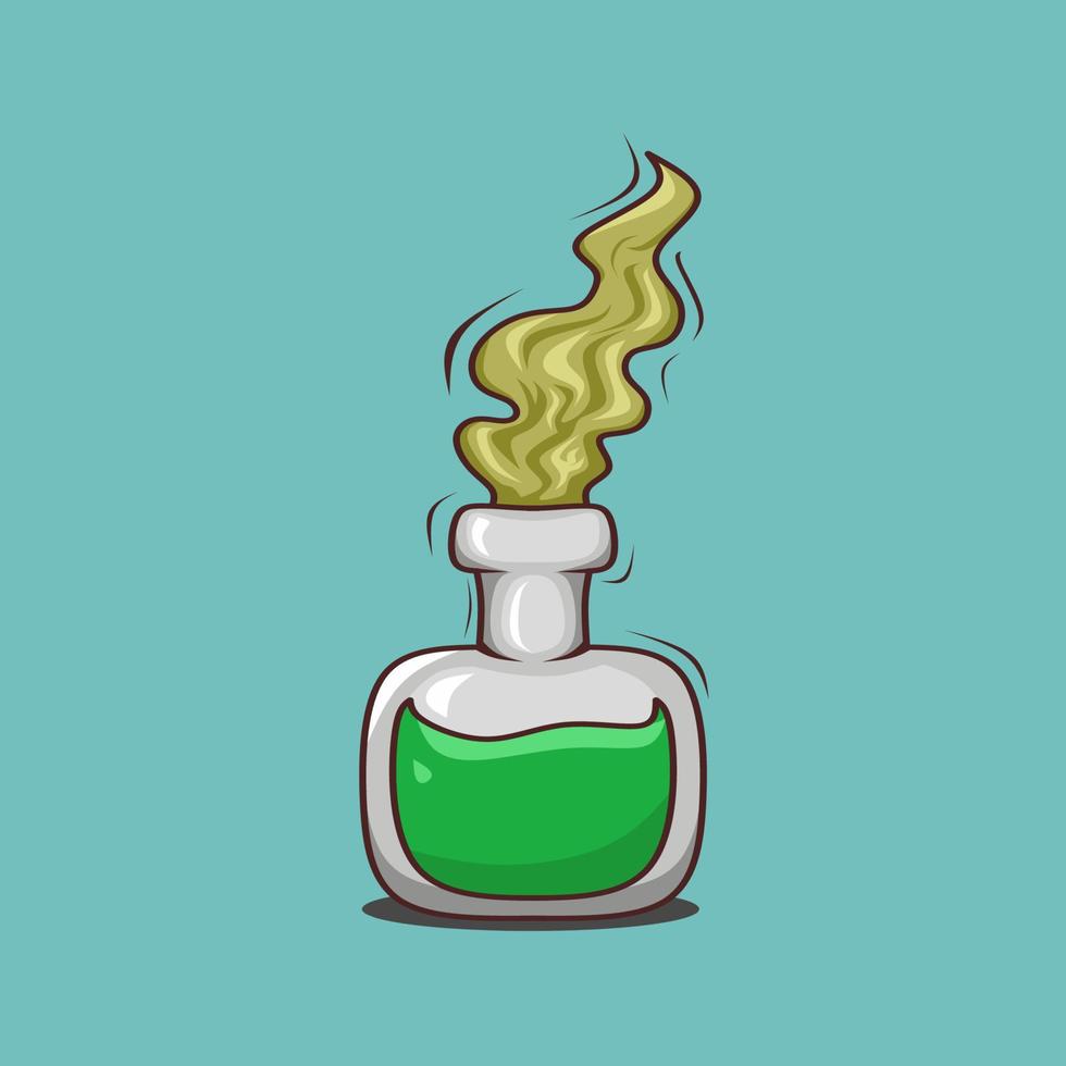 groen toverdrank fles illustratie vector