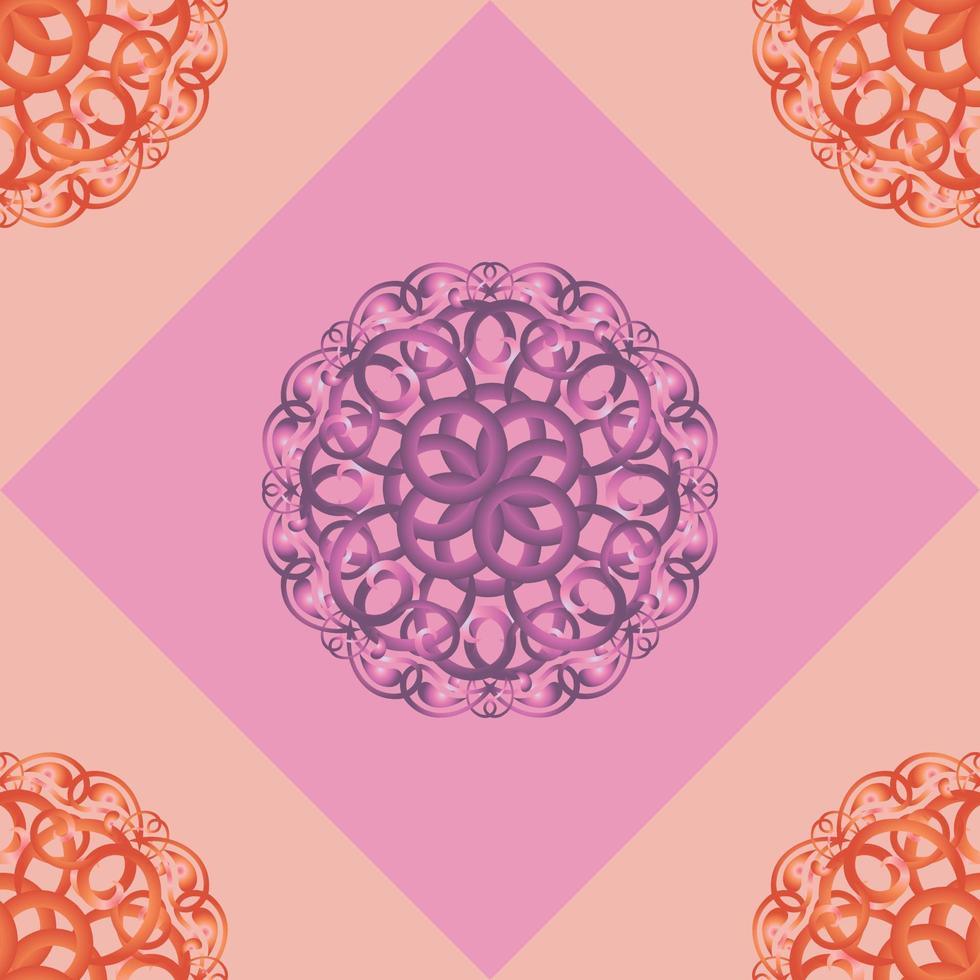 naadloos patroon met roze sier- decor vector