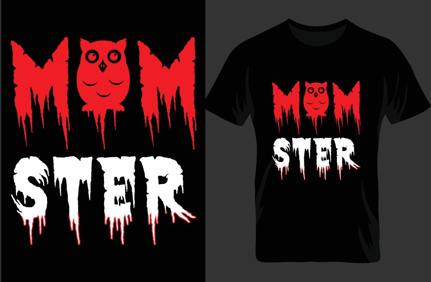 mam ster halloween t-shirt. geschenk voor mama. vector