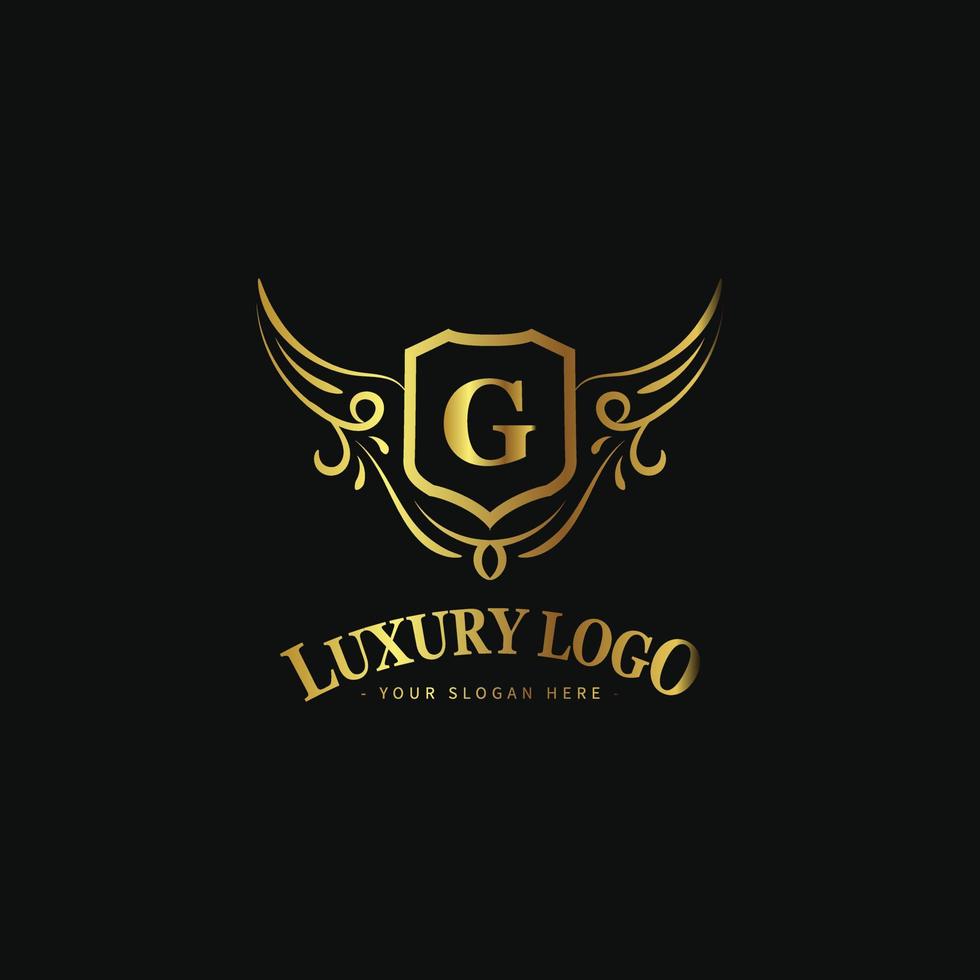 luxe logo sjabloon voor mode boetiek, hotel of restaurant branding vector