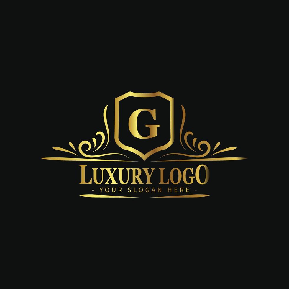 luxe logo sjabloon voor mode boetiek, hotel of restaurant branding vector