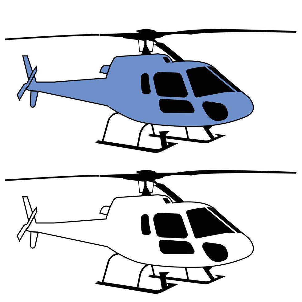 privaat helikopter lucht vervoer vector ontwerp