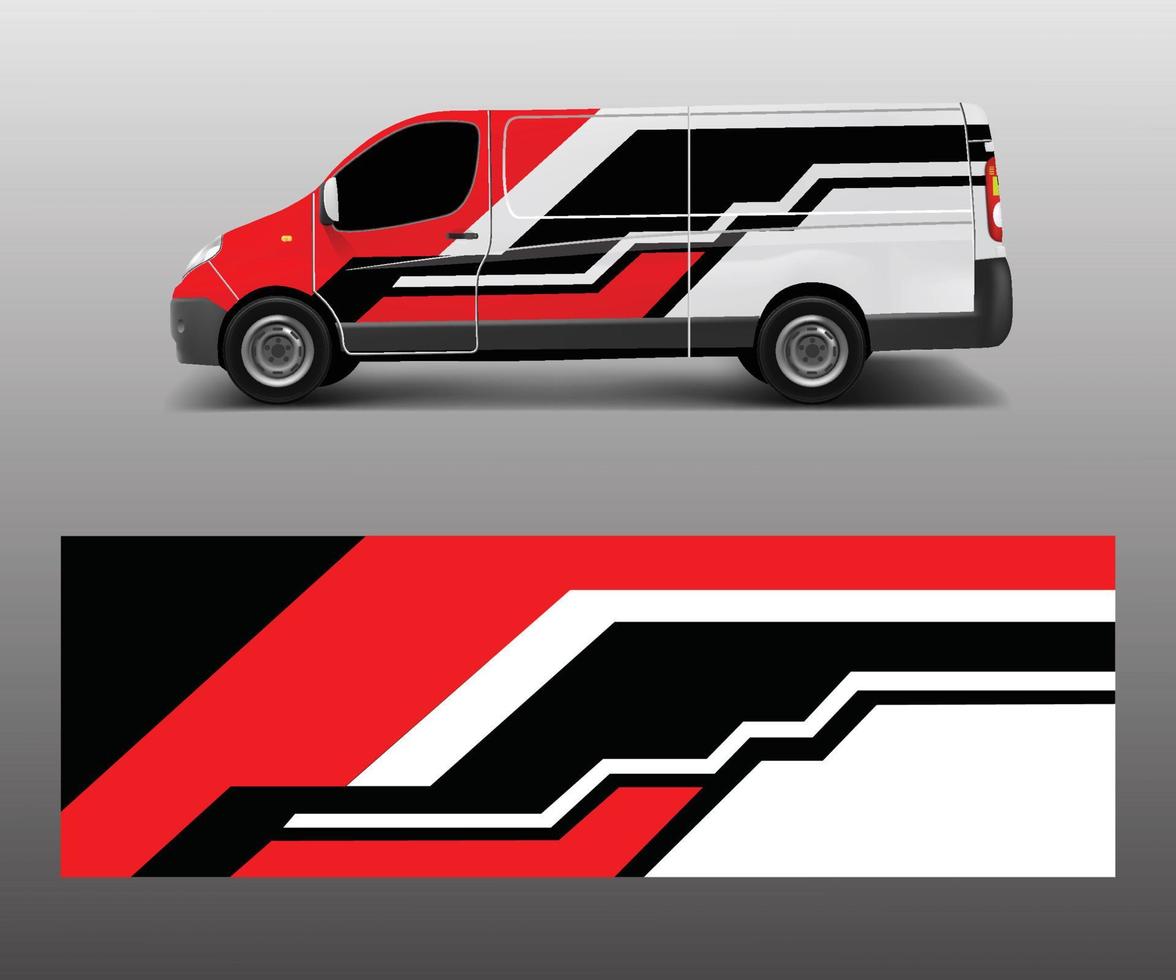 grafisch abstract racing ontwerpen voor voertuig sticker vinyl wrap. auto sticker vector