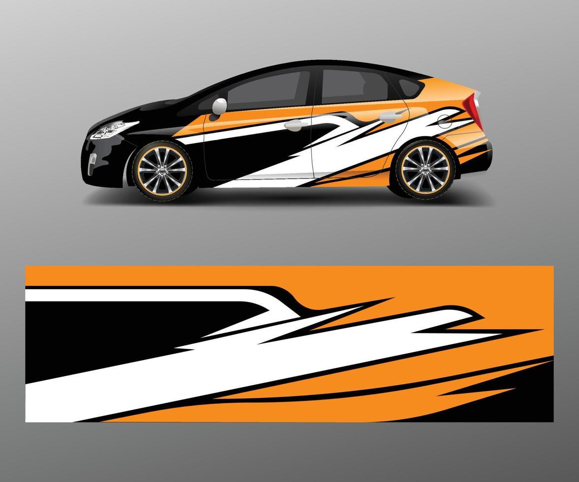 auto inpakken sticker ontwerp vector. grafisch abstract racing ontwerpen voor voertuig, rally, ras, avontuur sjabloon ontwerp vector