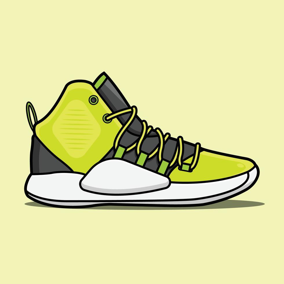 illustratie van basketbal schoenen vector
