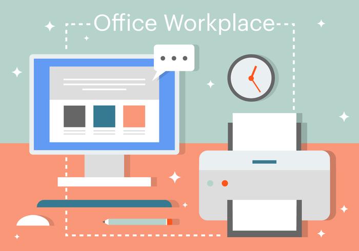 Gratis Flat Business Office Vector Elementen