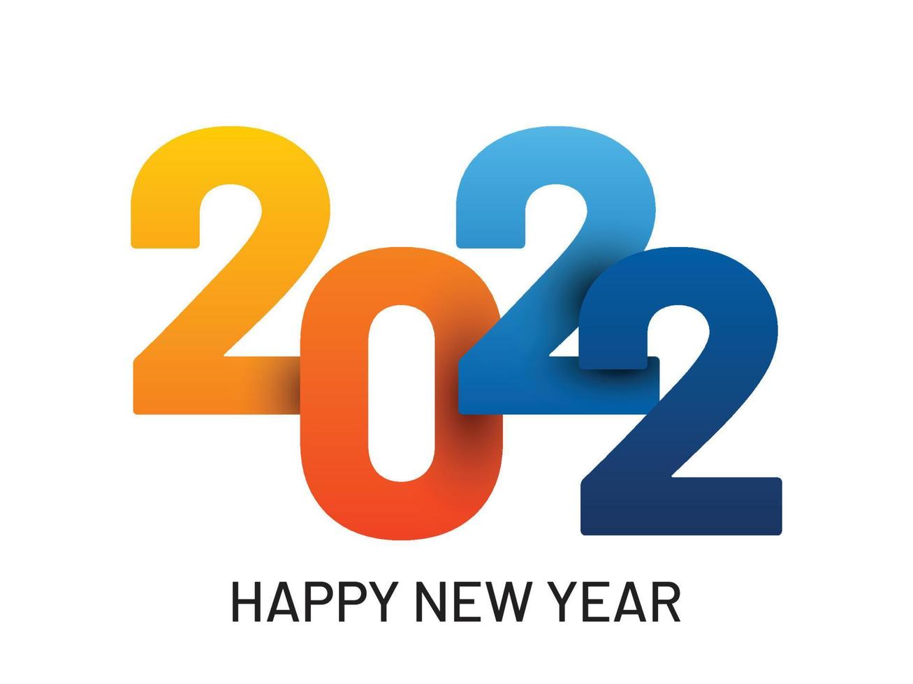 gelukkig nieuw jaar 2022, horizontaal spandoek. brochure of kalender Hoes ontwerp sjabloon. Hoes van bedrijf dagboek voor 20 22 met wensen. de kunst van snijdend papier. vector