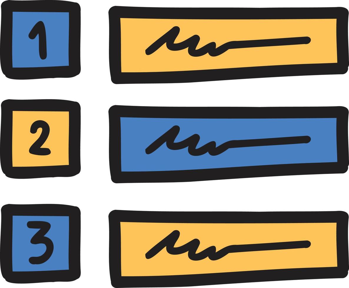 hand- getrokken plein verbinding diagram illustratie vector