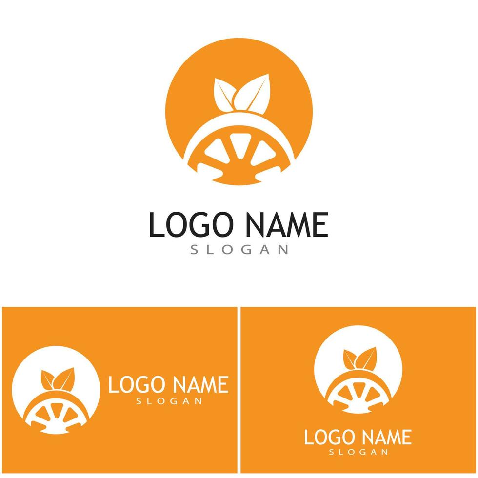 oranje logo ontwerp vector pictogram illustratie ontwerp