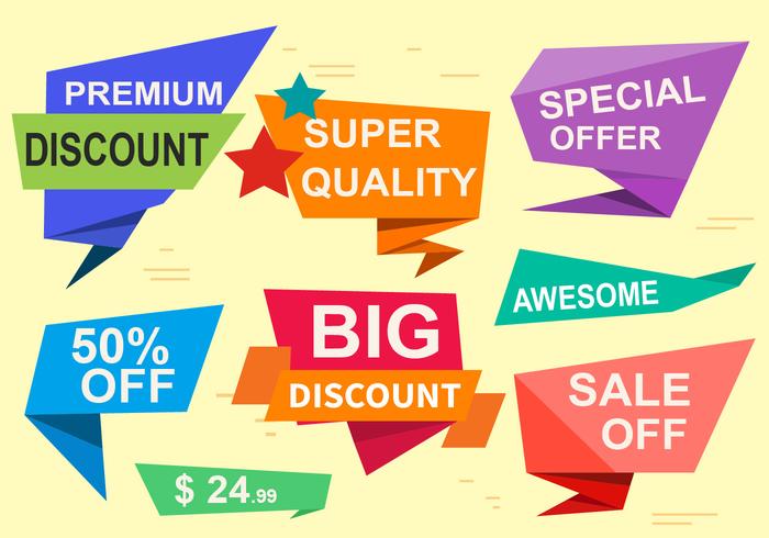 Gratis Speciale Aanbieding Vector Labels