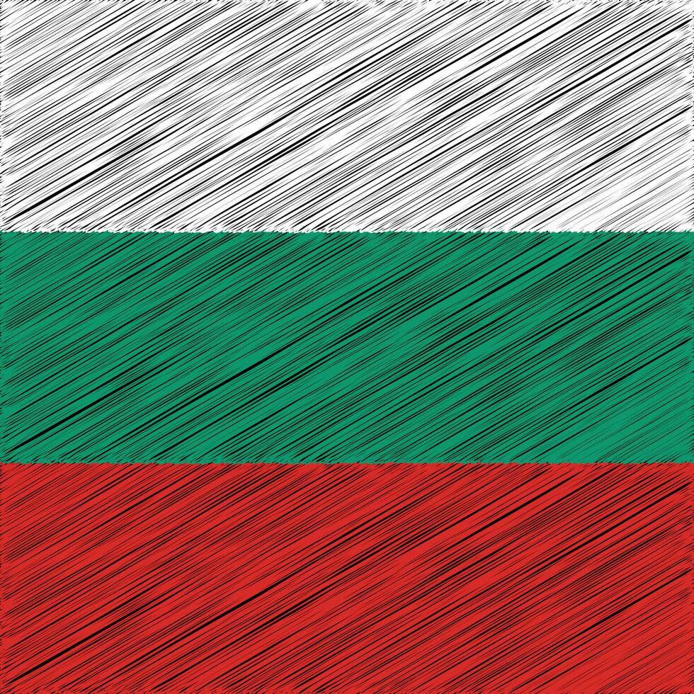 bulgarije bevrijding dag 3 maart, plein vlag ontwerp vector