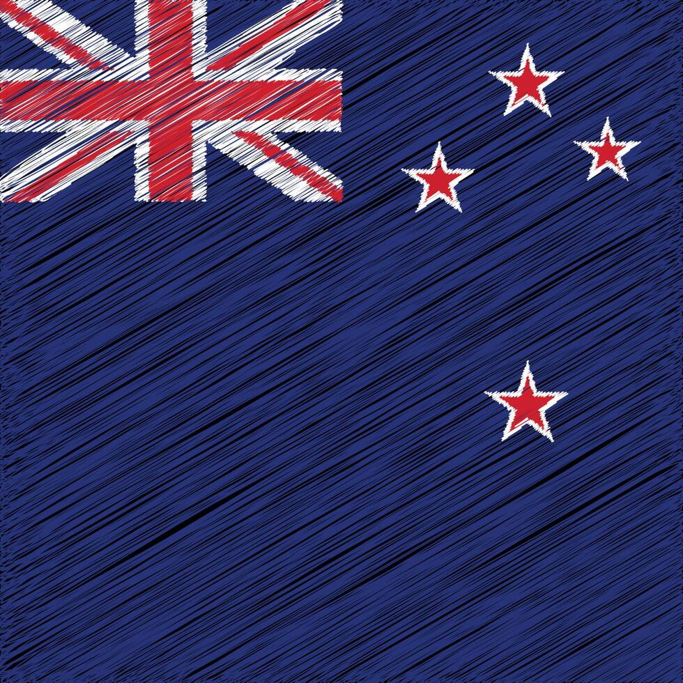 nieuw Zeeland nationaal dag 6 februari, plein vlag ontwerp vector