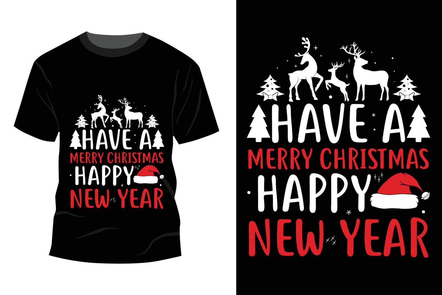 kerst t-shirt ontwerp vector