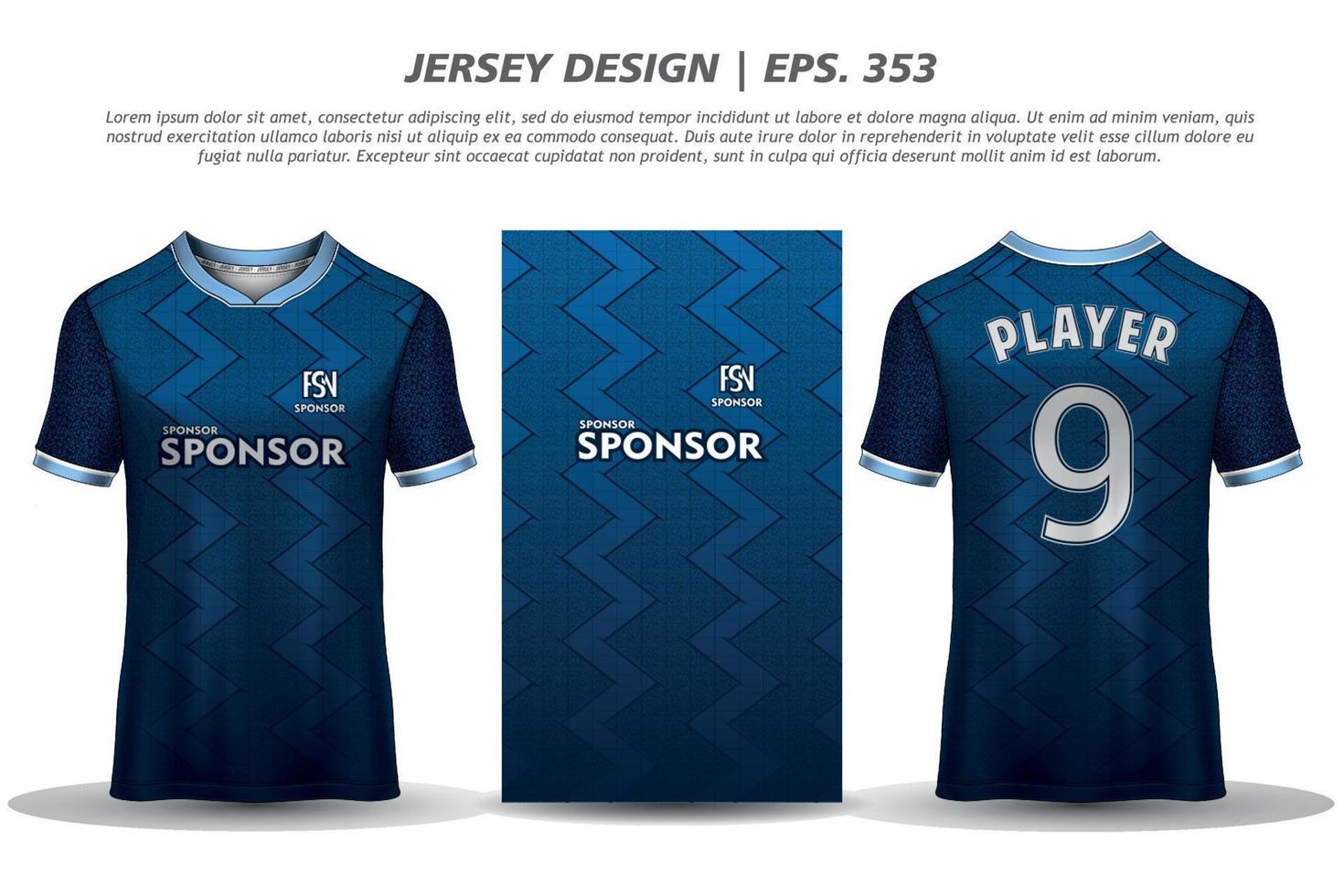 jersey ontwerp sublimatie t-shirt premium geometrisch patroon ongelooflijke vector collectie voor voetbal voetbal racen fietsen gaming motorcross sport