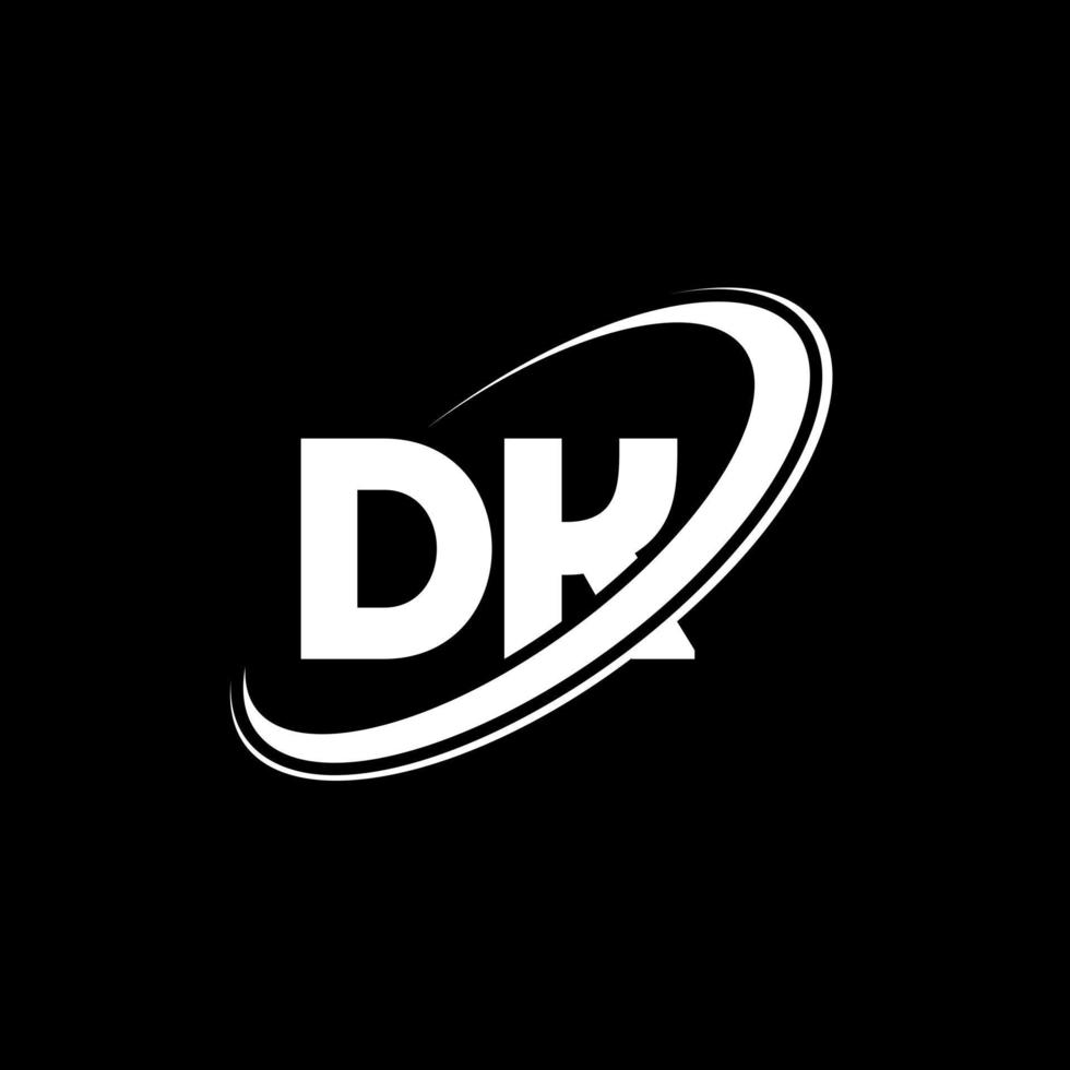 dk d k brief logo ontwerp. eerste brief dk gekoppeld cirkel hoofdletters monogram logo rood en blauw. dk logo, d k ontwerp. dk, d k vector