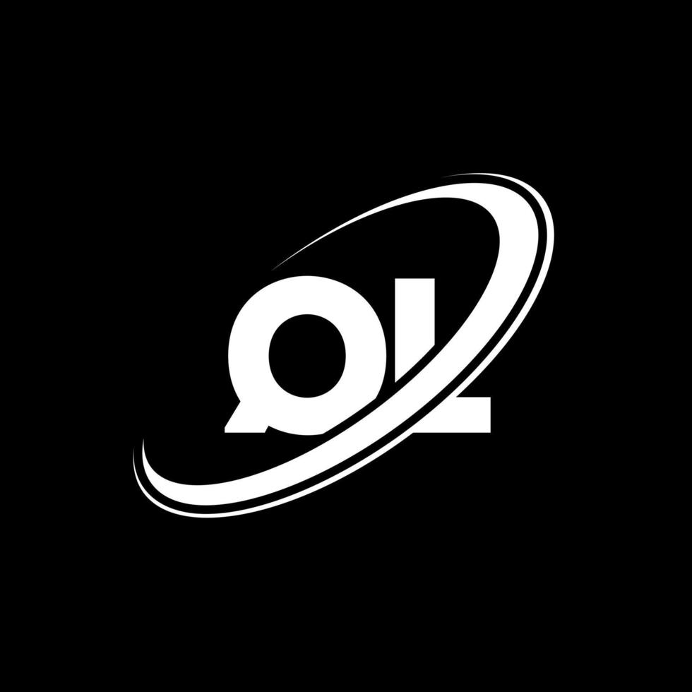 ql q l brief logo ontwerp. eerste brief ql gekoppeld cirkel hoofdletters monogram logo rood en blauw. ql logo, q l ontwerp. ql, q l vector