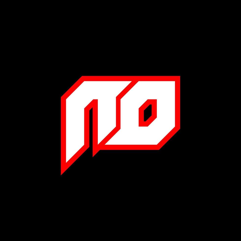 nd logo ontwerp, eerste nd brief ontwerp met sci-fi stijl. nd logo voor spel, e-sport, technologie, digitaal, gemeenschap of bedrijf. n d sport modern cursief alfabet lettertype. typografie stedelijk stijl lettertypen. vector